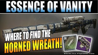 Destiny 2 Shadowkeep  How To Complete Essence of Vanity  Horned Wreath Location Guide [upl. by Corrianne283]