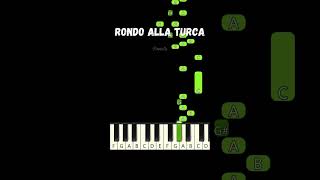 Rondo Alla Turca Turkish March 🥁 Mozart 🥁 FANCY Piano Tutorial [upl. by Liborio329]