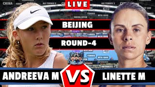 🔴LIVE Andreeva M vs Linette M • Beijing Open 2024 Round 4 Andreeva Linette WTA BeijingOpen [upl. by Naehs746]