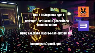 RetroBat m3u generator and xml editor for RPCS3 HDD amp DISC games [upl. by Bred]