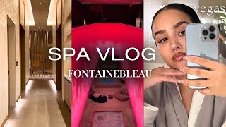 VLOG Fontainebleaus New Spa in Las Vegas🧖🏽‍♀️ Snow Showers Rolls Royce Star Room [upl. by Philan]