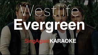 WestlifeEvergreen Karaoke Version Sing Again [upl. by Limber]