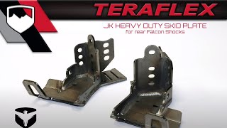 TeraFlex Install JK Falcon HD Rear Shock Skid Plate [upl. by Kielty]