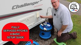 Fully Serviced Caravan Pitches  A Basic Setup Guide [upl. by Anetta]