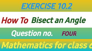 How To Bisect An AngleGemoteryBisectorghulamyaseenhasni518 [upl. by Inerney595]