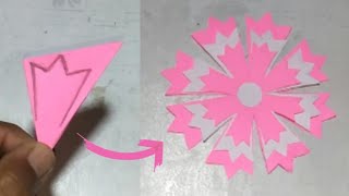 Very Easy Paper Flower craft Paper Flower Making Step By Steppaper craft [upl. by Sidnala]