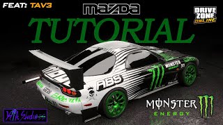 Mazda Rx7 Monster Energy Livery  Drive Zone Online [upl. by Lianna]