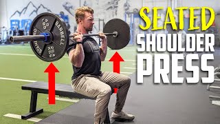 HowTo Perform Seated Barbell Shoulder Press  Shoulders Exercise Tutorial [upl. by Born]