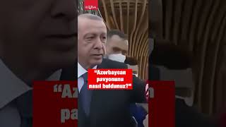 Erdoğana Azerbaycan Türkçesinde fuar anlamına gelen pavyon sorusu gündem oldu shorts erdoğan [upl. by Suravaj334]