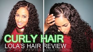 LOLAS HAIR INDIAN CURLY INITIAL REVIEW  CHINACANDYCOUTURE [upl. by Premer]