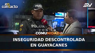 ¡Alerta Inseguridad descontrolada en Cdla Guayacanes  En Contacto  Ecuavisa [upl. by Elleraj]