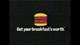 Burger King quotGet your Breakfasts worthquot Commercial from 1995 [upl. by Ailemrac]