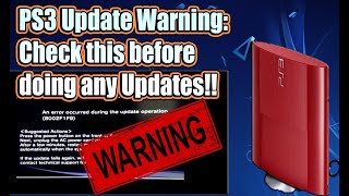 Before You Update Your PS3 Watch This Warning Video to avoid update errors [upl. by Ebonee2]