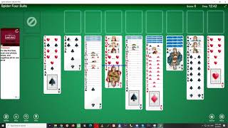 Spider Solitaire 4 suits 269 [upl. by Dagnah]