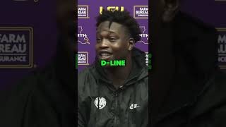 LSU OT Emery Jones On Facing Very Talented South Carolina Defensive Line [upl. by Ardena638]