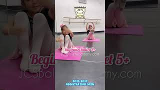 Beginner Ballet girls 5 yrs old at JCS BALLET ACADEMY Miami Russian Vaganova Pedagogy [upl. by Vannie28]