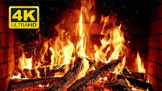 🔥 Cozy Fireplace 4K UHD Fireplace with Crackling Fire Sounds Christmas Fireplace 2023 [upl. by Gianni]