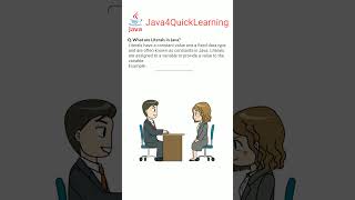 What are Literals in Java java literals datatypesinjava interviewquestions java4quicklearning [upl. by Nedgo]