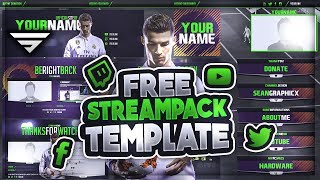 FREE FIFA18 Streampack Template  FREE download  PSD  Seangraphicx [upl. by Anavlis]