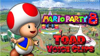 All Toad Voice Clips • Mario Party 8 • Nintendo Wii • Voice Lines Samantha Kelly [upl. by Faith]