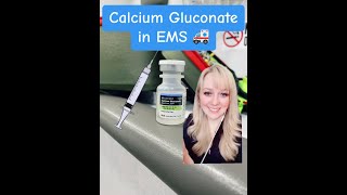 Calcium Gluconate in EMS  EMS Pharmacology [upl. by Alaecim]