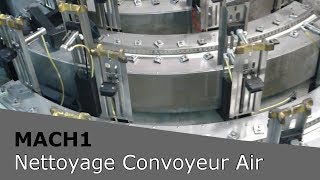 CRYOBLASTER® nettoyage cryogénique convoyeur air aérien PET [upl. by Heady]