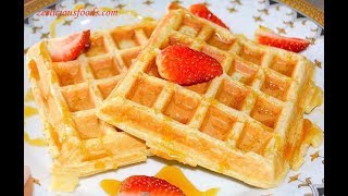 HOW TO MAKE HOMEMADE WAFFLES  HOMEMADE WAFFLES RECIPE  WAFFLES RECIPE  ZEELICIOUS FOODS [upl. by Alamat650]