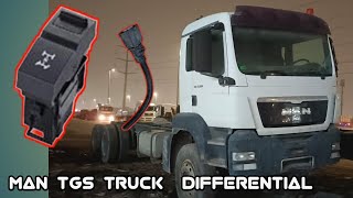 Differential Axle Not Lock problem  Man Tgs Truck Axle Not Lock  wiring Problem [upl. by Anirdnajela870]