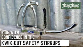 Ride with Confidence in the KwikOut Safety Stirrups  Greg Grant Saddlery [upl. by Drareg145]