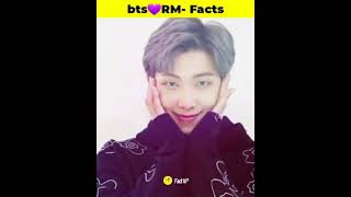 Amazing Facts About BTS RM💜💜💜 bts in hindi Facts shorts viral shortsvideo [upl. by Aniad544]