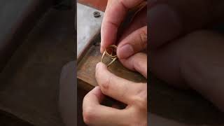 Handmade ring complete process howtomakegoldring jewelrymakingprocess [upl. by Launce301]