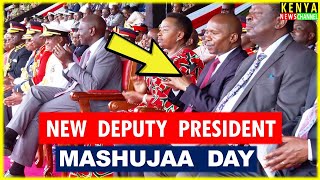 See Kithure Kindiki mood sitting next to Ruto on Mashujaa Day after Gachagua impeachment [upl. by Atiana]