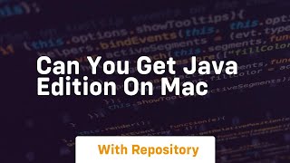 can you get java edition on mac [upl. by Aicad]