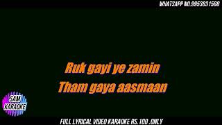 Tum Ne Mujhe Dekha Unplugged Karaoke  Mohd Rafi  Old Retro [upl. by Medin]