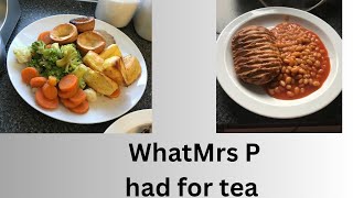 What Mrs P had for tea 080923 [upl. by Niraa]