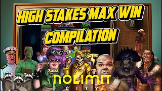 NOLIMIT CITY SLOTS 💥 HIGH STAKES 💥 MAX WIN COMPILATION [upl. by Hatokad324]