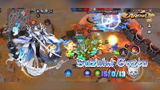 Onmyoji Arena  Suzuka Gozen  Finally evolve skin  Rework  Gameplay amp Build  Season 11 [upl. by Sonafets]