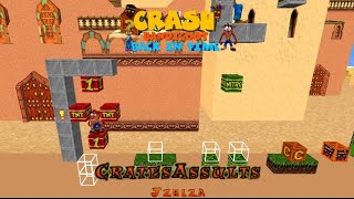 Crash Bandicoot  Back In Time Fan Game Custom Level Crates Assults By Jzrlza [upl. by Maze]