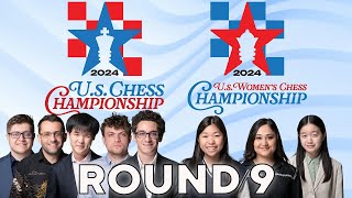 2024 US Chess Championships Round 9 [upl. by Eelsnia]