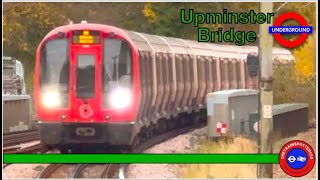 District Line at Upminster Bridge Station  London Underground 21112023 [upl. by Necaj]