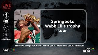 Springboks Victory Tour  Webb Ellis Trophy  Cape Town [upl. by Enhpad]