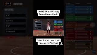 The Best 68 Two  Way Playmaker Power Forward On Nba 2k22  Most Versatile Build In The Game [upl. by Aniluj]