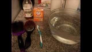 BEST Way To Clean Hairbrushes Kandee Johnson Dirty Brush Challenge How to clean hair brushes [upl. by Zink]