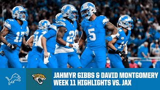 Jahmyr Gibbs and David Montgomery combined for 218 yards and 3 touchdowns  2024 NFL Season Week 11 [upl. by Dewitt]