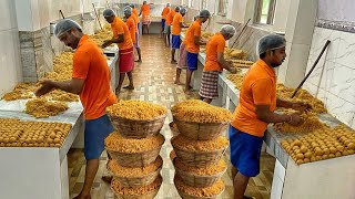 1 Lakh Kg Naivedhyam Laddu Making😱😱 ऐसे बनता है तिरूपति बालाजी का प्रसाद🙏🏻🙏🏻 Hindu Temple Food [upl. by Enilrek]