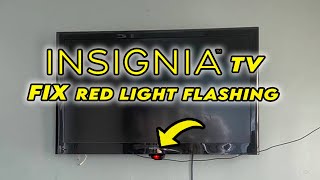 Insignia TV  How to Fix Red Light Flashing [upl. by Nyladam]