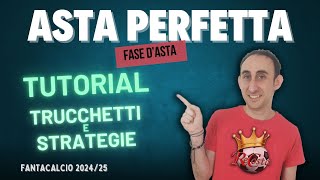 TUTORIAL STRATEGIE SEGRETI TRUCCHETTI DA USARE all ASTA del FANTACALCIO 2024 25 [upl. by Eetnuahs]