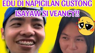 EDU DI NAPIGILAN GUSTONG ISAYAW SI VEANCY 😱 edcykalingap edcy [upl. by Aihsyn]