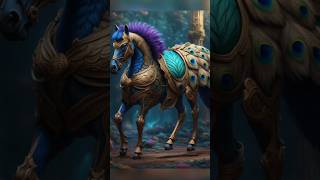 Majestic EquiFeather The Galloping Spectacle peacock horse animalfusion animals [upl. by Eceinahs935]