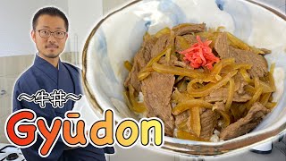 How to make GYUDON Japanese Beef Bowl 〜牛丼〜  easy Japanese home cooking [upl. by Atlante]